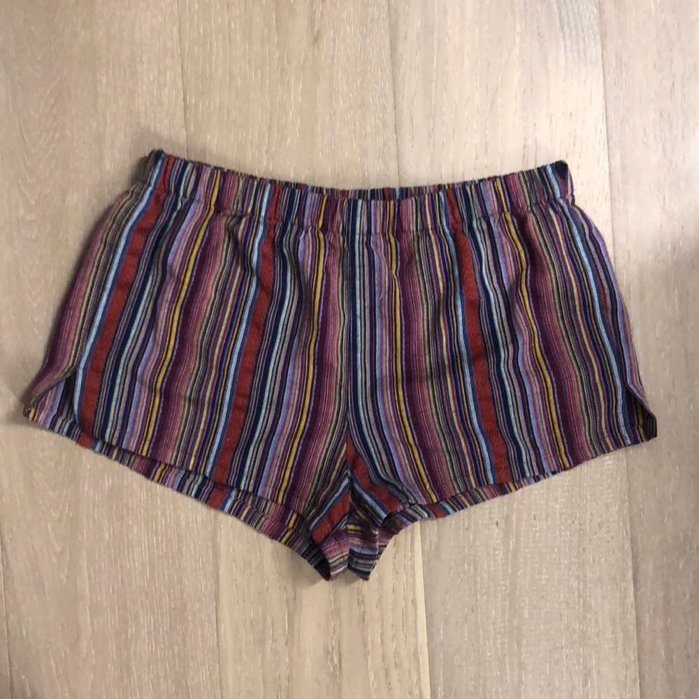 F21 rainbow shorts